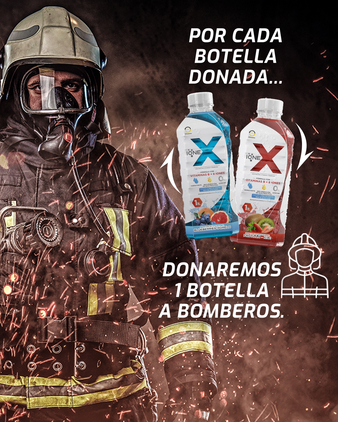 DONA A BOMBEROS CON IONEX